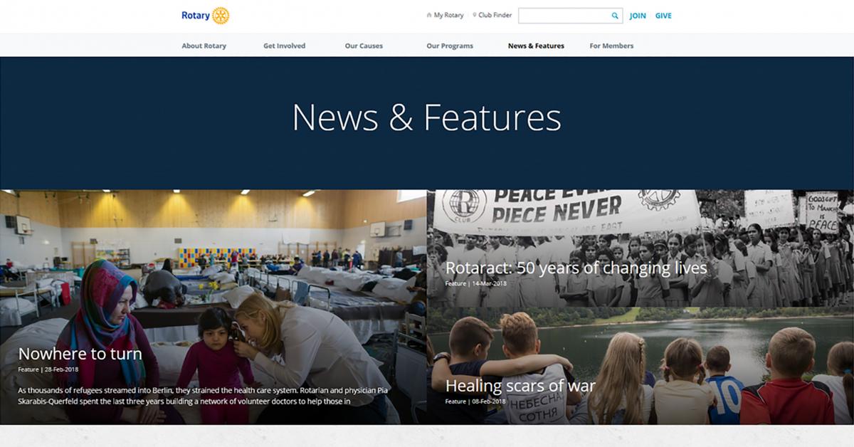 Rotary website singled out for international excellence Rotary